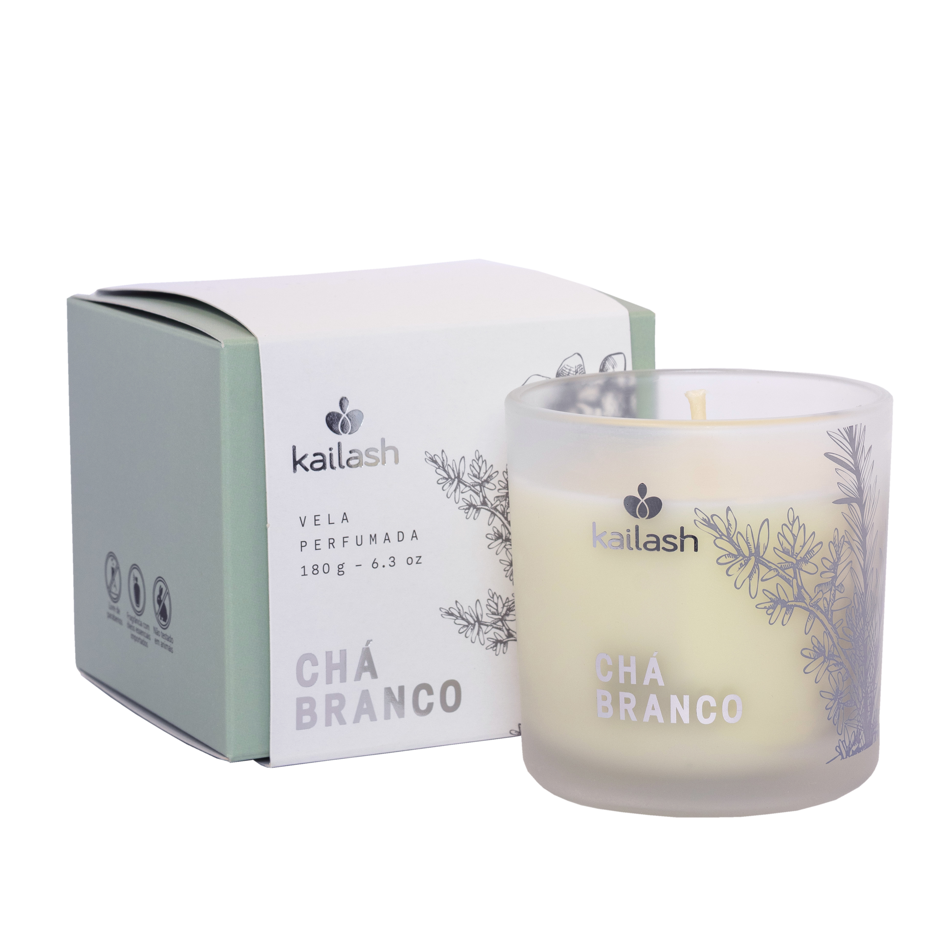 VELA PERFUMADA - CHÁ BRANCO - 180G