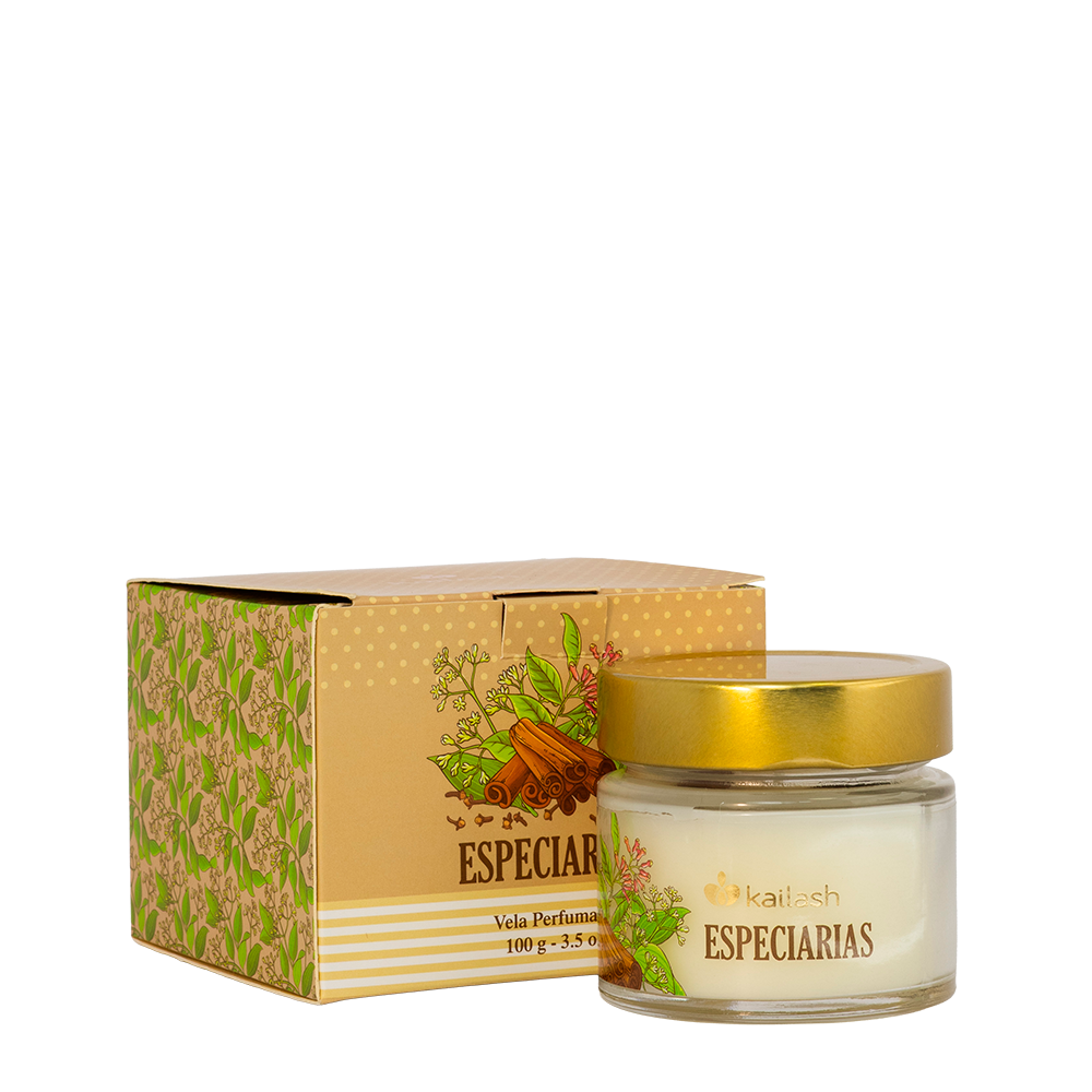 VELA PERFUMADA - ESPECIARIAS - 100G VELA PERFUMADA - ESPECIARIAS - 100G
